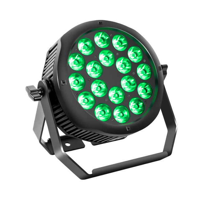 Luz LED TYPHOON PAR 18X20W RGBW - Efecto de escenario 4 en 1 impermeable